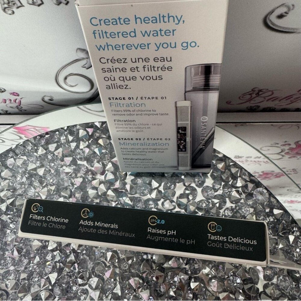 Santevia water filter bottle adds minerals filters to clean drinking water 💧 - Picture 3 of 6